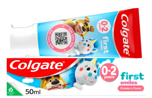 Colgate Kids First Smiles Strawberry Toothpaste 0-2 Years 50ml