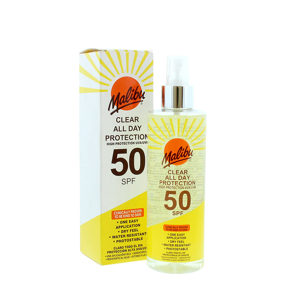 Malibu Sun Clear Spray Sunscreen 250ml SPF 50