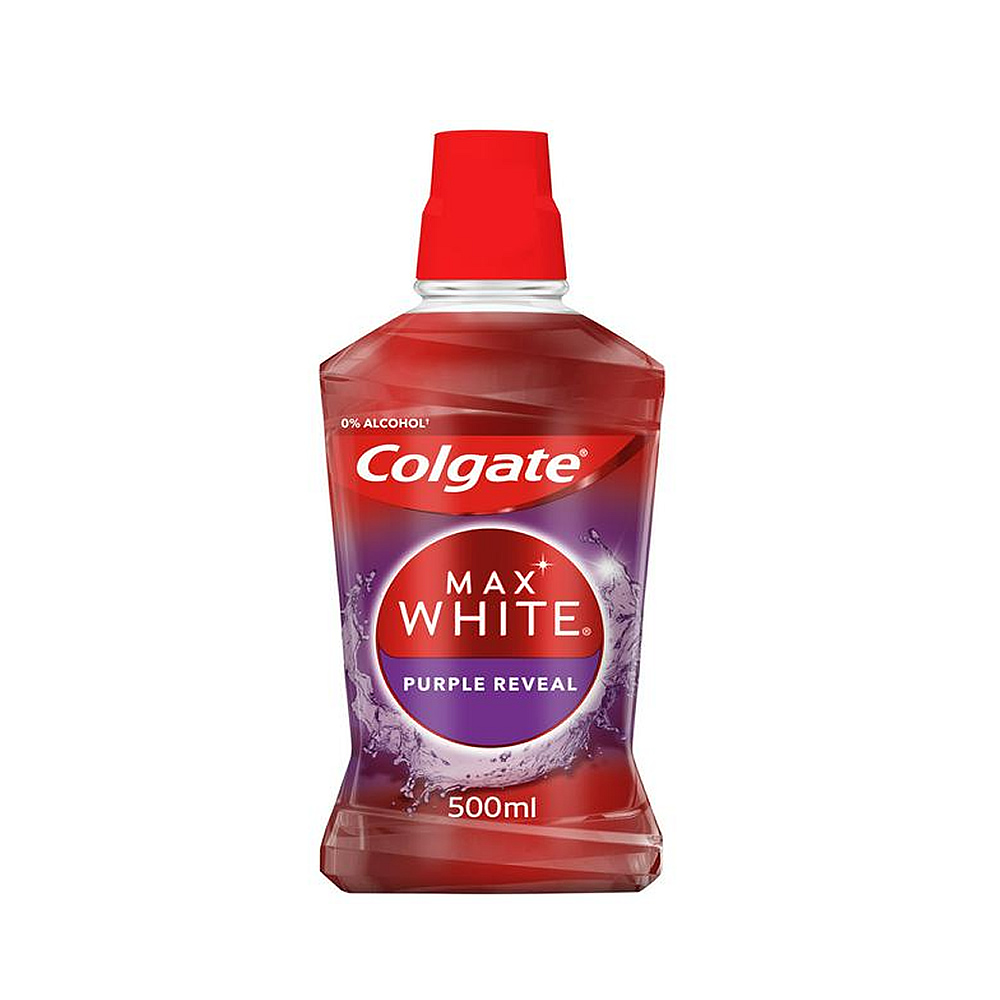 Colgate Max White Purple Reveal Mouthwash – 500ml