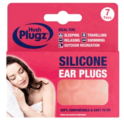 Hush Plugz Silicone Ear Plugs 7 Pair