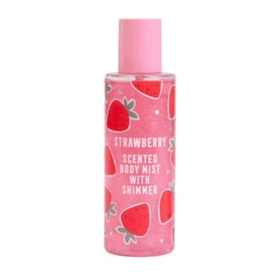 Strawberry Scented Shimmer Body Mist 250ml