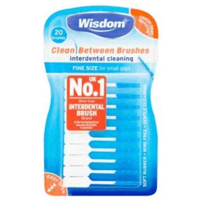 Wisdom Clean Between Brushes Pack Fine Size – 20 Pack