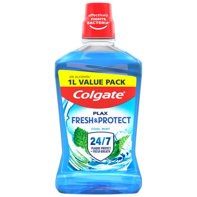 Colgate Plax Cool Mint Mouthwash Alcohol Free 1l