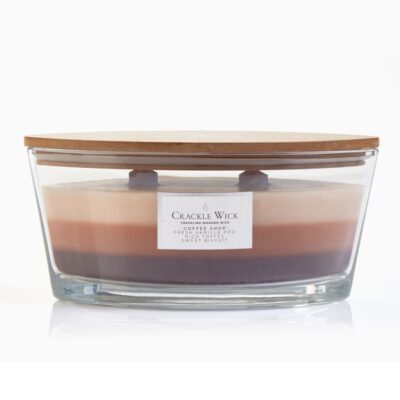 Crackle Wick Scented Candle - Coffee Shop