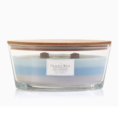 Crackle Wick Scented Candle - Cosy Comforts