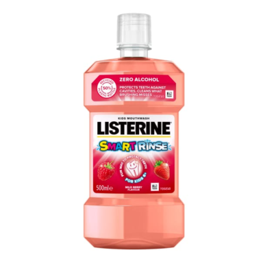 Listerine Smart Rinse Mild Berry Kids Mouthwash 500ml