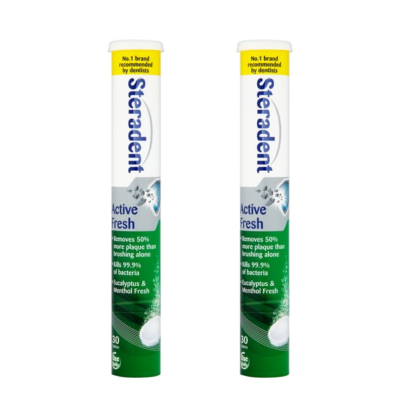 Steradent Active Fresh 30 Tablets x2