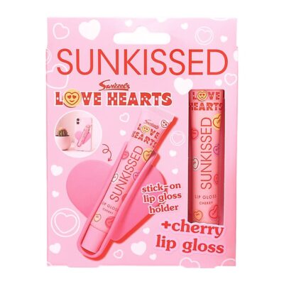 Sunkissed Swizzels Love Hearts Lip Gloss & Holder